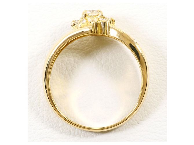 Autre Marque 18K Gelbgold-Ring mit Diamant Golden - Ansicht 3