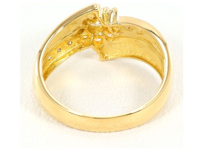 Autre Marque 18K Gelbgold-Ring mit Diamant Golden - Ansicht 4