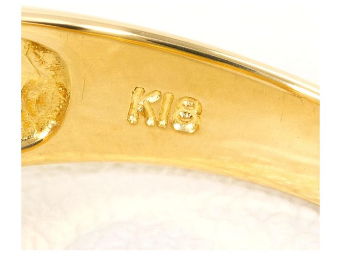 Autre Marque 18K Gelbgold-Ring mit Diamant Golden - Ansicht 5