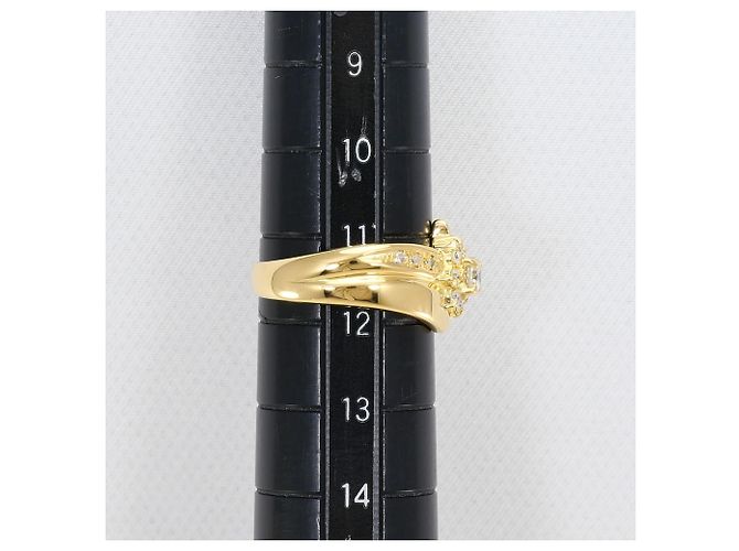 Autre Marque 18K Gelbgold-Ring mit Diamant Golden - Ansicht 8