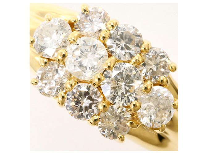 Autre Marque 18K Gelbgold-Ring mit Diamant Golden - Ansicht 2