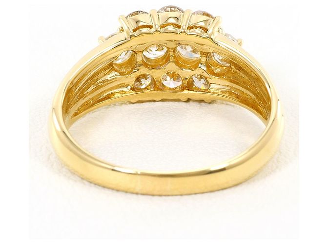 Autre Marque 18K Gelbgold-Ring mit Diamant Golden - Ansicht 4