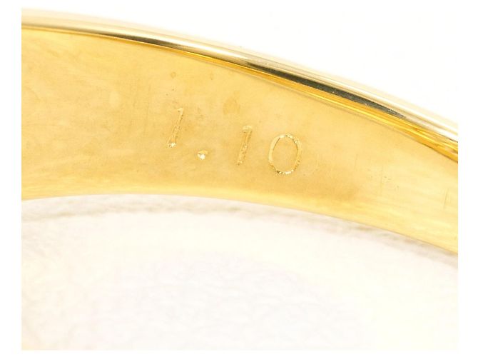 Autre Marque 18K Gelbgold-Ring mit Diamant Golden - Ansicht 6