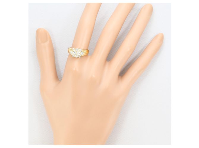 Autre Marque 18K Gelbgold-Ring mit Diamant Golden - Ansicht 7