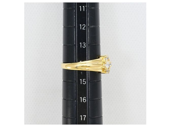 Autre Marque 18K Gelbgold-Ring mit Diamant Golden - Ansicht 8