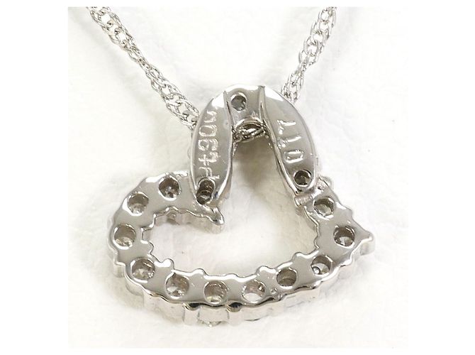 Autre Marque Platinhalskette mit Diamant - Ansicht 3