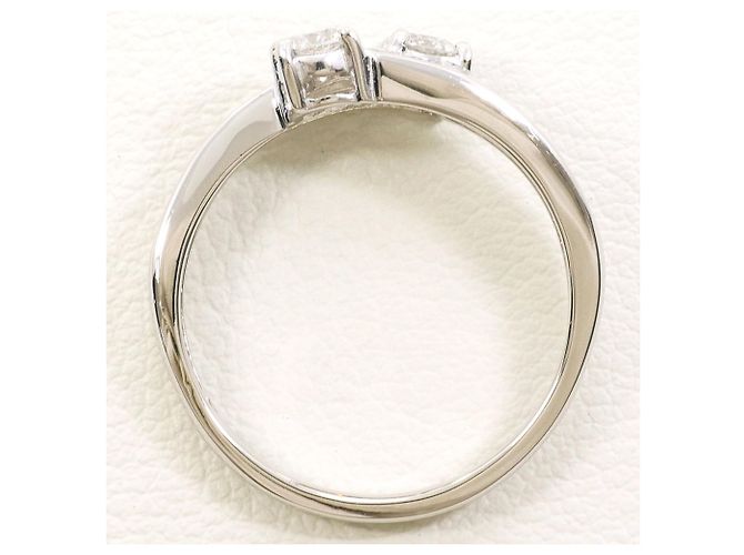 Autre Marque PT900 Platinring mit Diamant - Ansicht 3