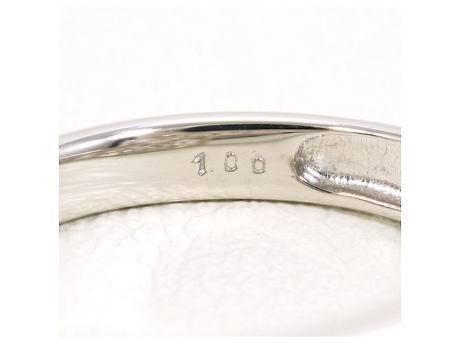 Autre Marque PT900 Platinring mit Diamant - Ansicht 6