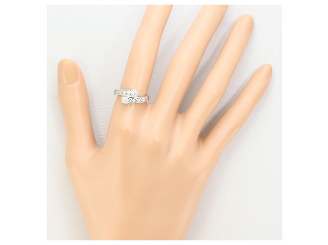 Autre Marque PT900 Platinring mit Diamant - Ansicht 7