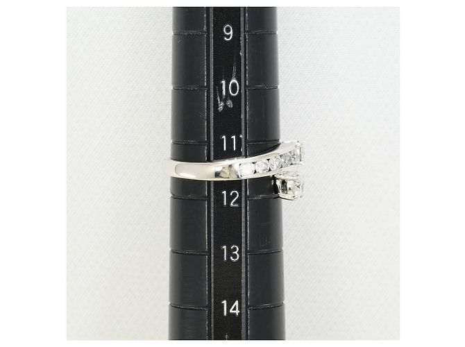 Autre Marque PT900 Platinring mit Diamant - Ansicht 8