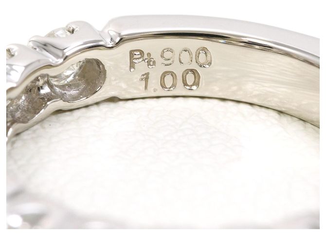 Autre Marque Anello a fascia in platino con diamante da 1.00ct - vista 5