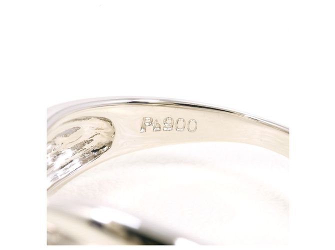 Autre Marque PT900 Platinring mit Diamant - Ansicht 4