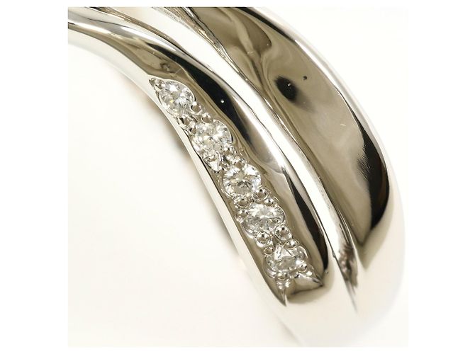 Autre Marque PT900 Platinring mit Diamant - Ansicht 6