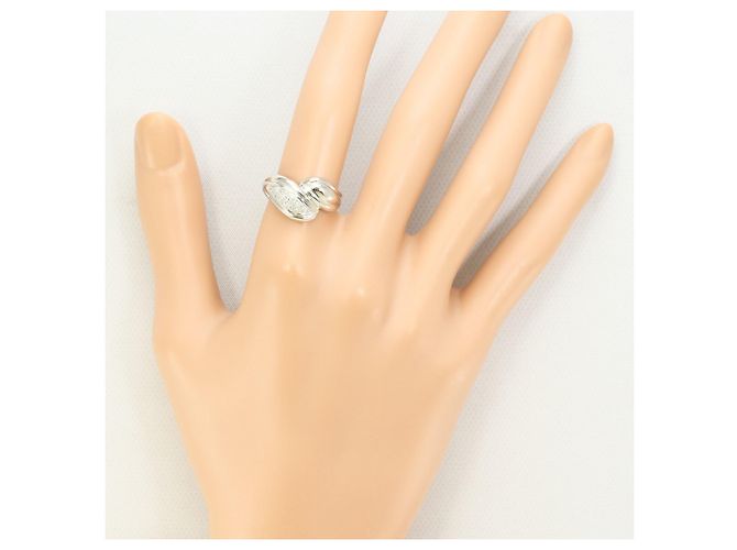 Autre Marque Anillo de banda de platino con diamante - vista 7