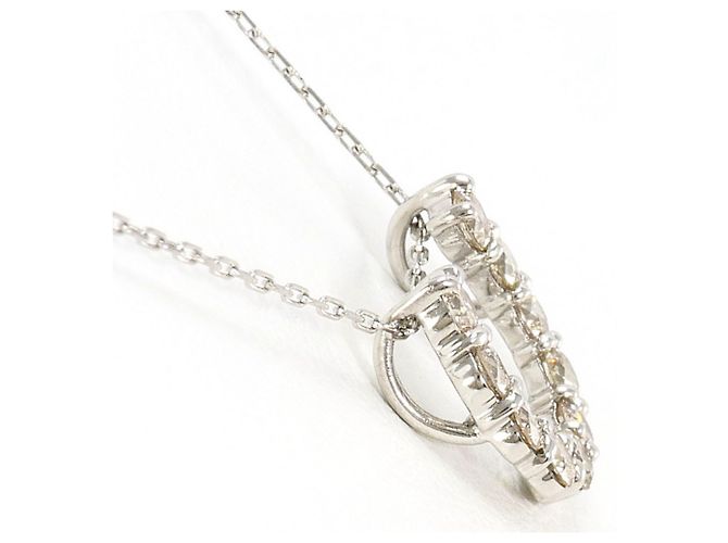 Autre Marque Collana in platino con diamante marrone - vista 2