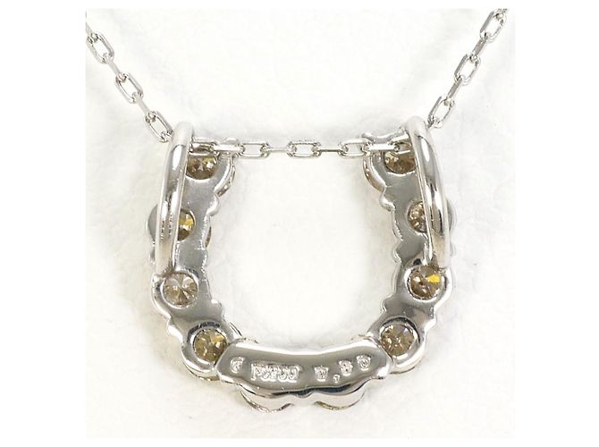 Autre Marque Collana in platino con diamante marrone - vista 3