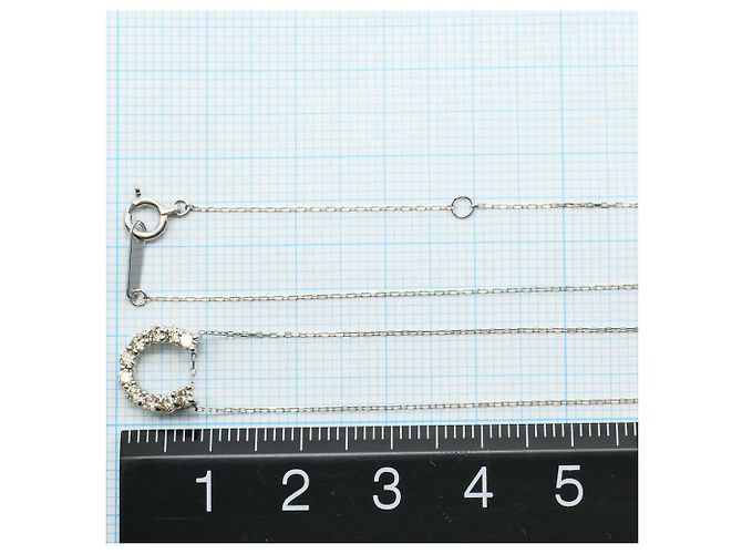 Autre Marque Collana in platino con diamante marrone - vista 4