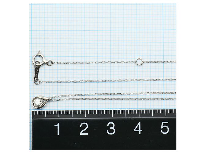 Autre Marque PT900 Platin-Halskette mit Diamant - Ansicht 4