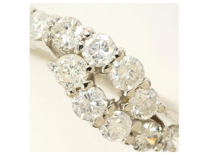 Autre Marque Platinring mit Diamant - Ansicht 2