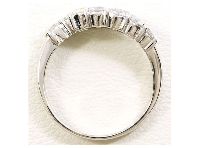 Autre Marque Platinring mit Diamant - Ansicht 3