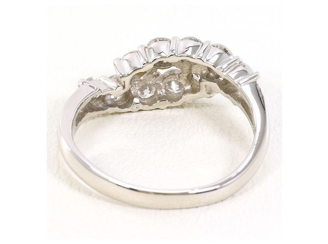 Autre Marque Platinring mit Diamant - Ansicht 4