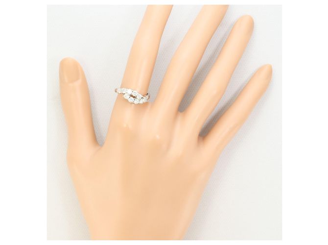 Autre Marque Platinring mit Diamant - Ansicht 6