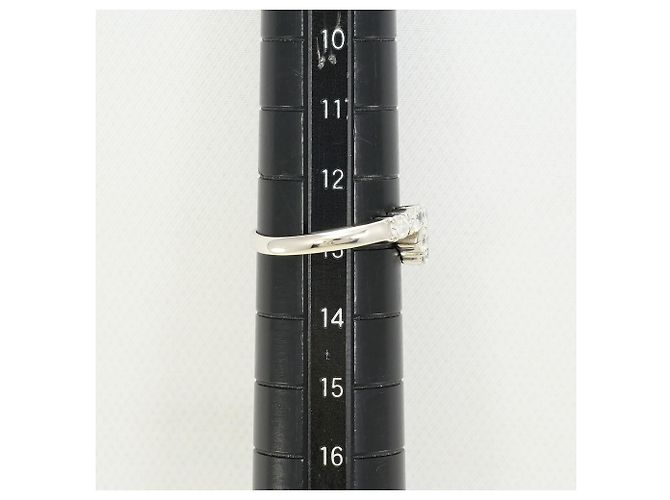 Autre Marque Platinring mit Diamant - Ansicht 7