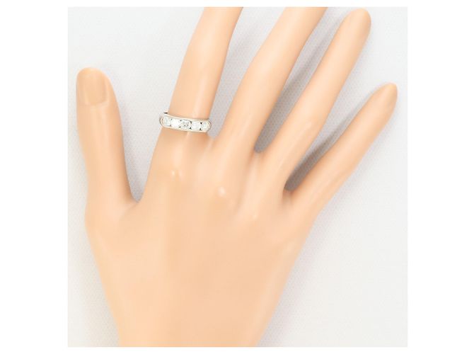 Autre Marque Platin 900 Ring mit Diamant - Ansicht 7