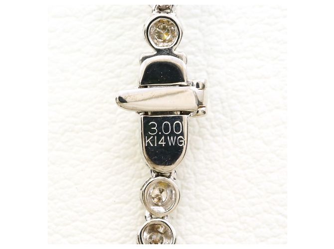 Autre Marque 14K Weißgoldkette mit Diamant Golden - Ansicht 4