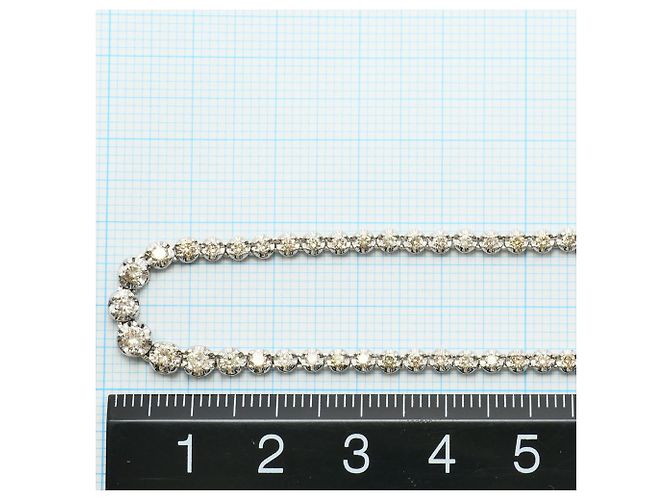 Autre Marque 14K Weißgoldkette mit Diamant Golden - Ansicht 6