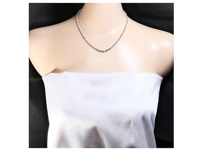 Autre Marque 14K Weißgoldkette mit Diamant Golden - Ansicht 7