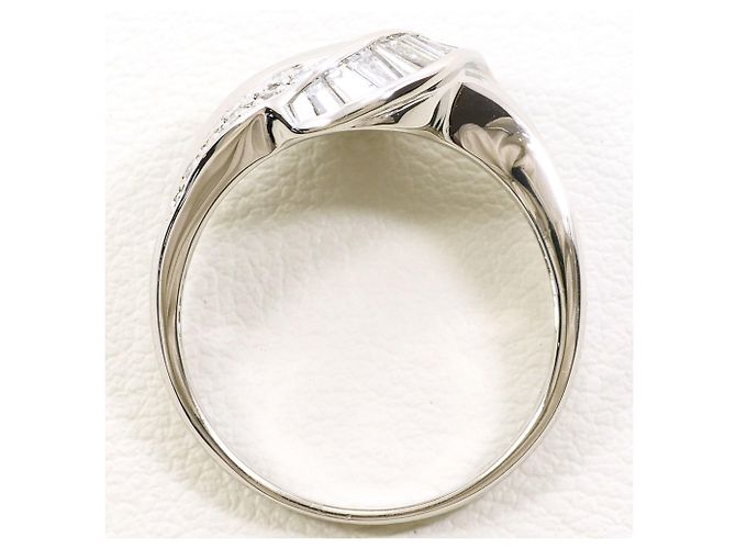 Autre Marque PT850 Platinring mit Diamant - Ansicht 3
