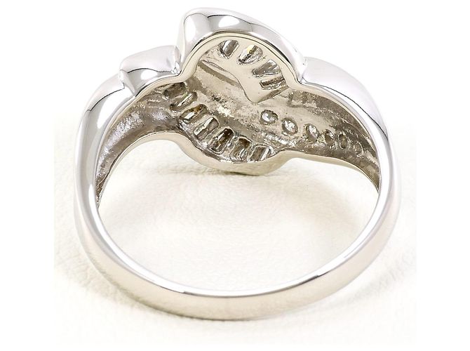 Autre Marque PT850 Platinring mit Diamant - Ansicht 4