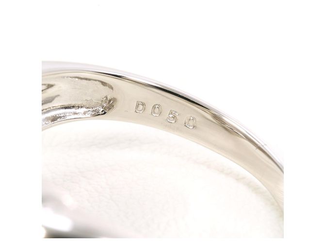 Autre Marque PT850 Platinring mit Diamant - Ansicht 5