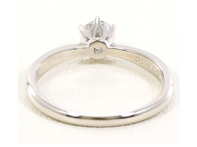 Autre Marque Platinring mit Diamant - Ansicht 4
