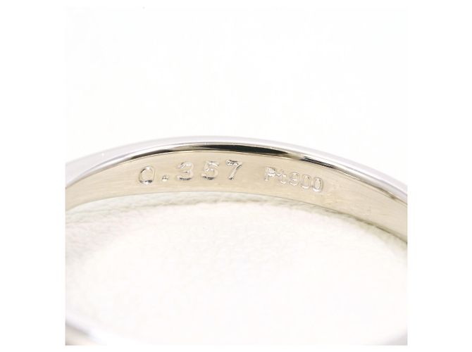 Autre Marque Platinring mit Diamant - Ansicht 5
