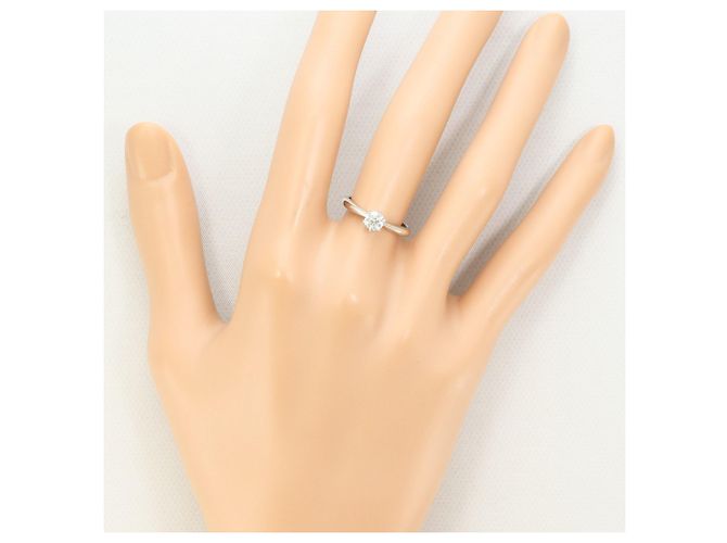 Autre Marque Platinring mit Diamant - Ansicht 6