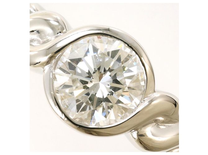 Autre Marque Platinring mit Diamant - Ansicht 2