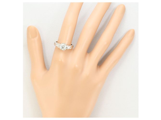 Autre Marque Platinring mit Diamant - Ansicht 7