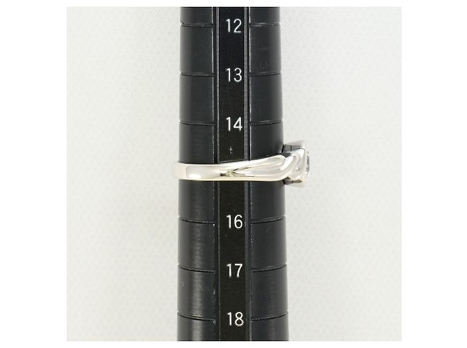 Autre Marque Platinring mit Diamant - Ansicht 8