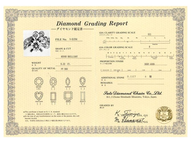 Autre Marque PT900 Platin Diamant Ring - Ansicht 9