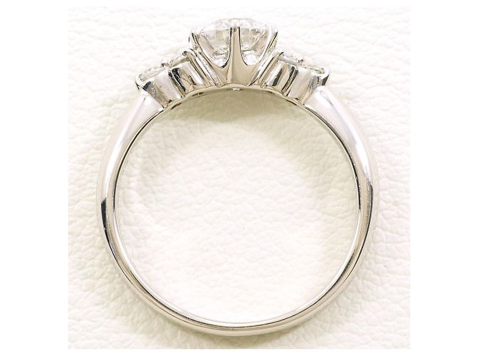 Autre Marque Anello a fascia in platino con diamante - vista 3