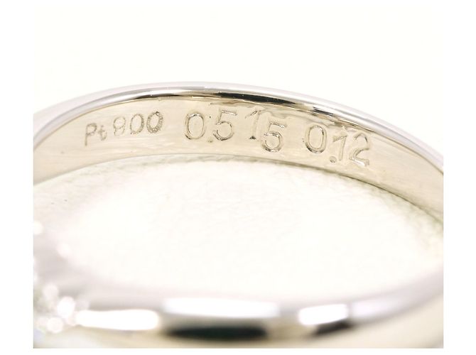 Autre Marque Anello a fascia in platino con diamante - vista 5