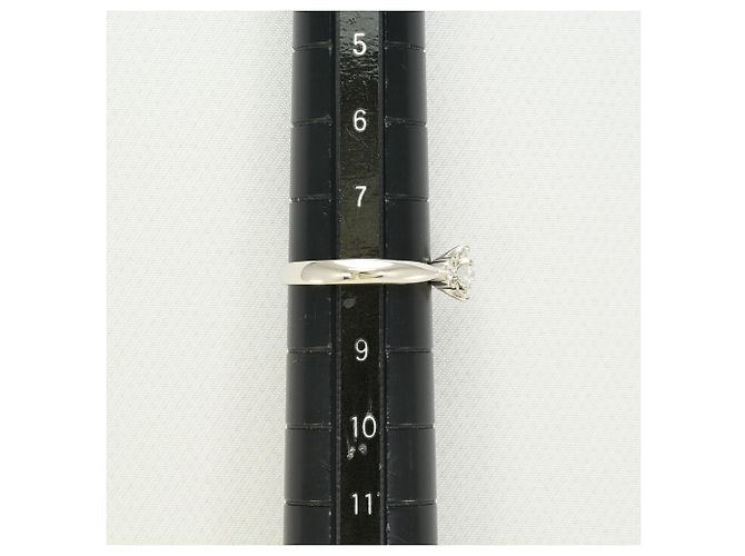 Autre Marque Anello a fascia in platino con diamante - vista 7