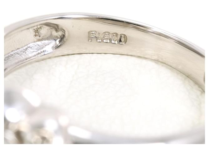 Autre Marque Platinring mit Diamant - Ansicht 5