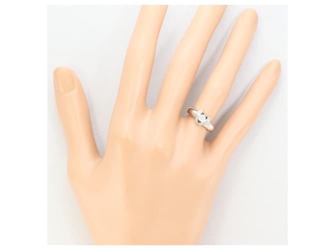 Autre Marque Platinring mit Diamant - Ansicht 7