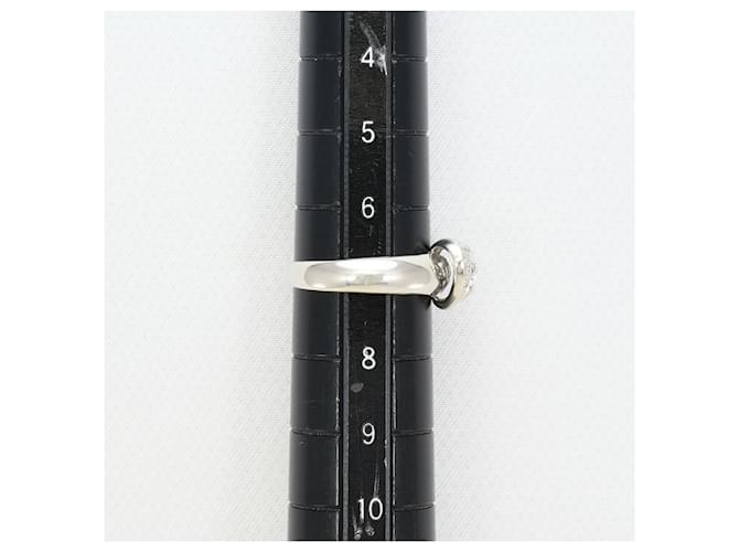 Autre Marque Platinring mit Diamant - Ansicht 8