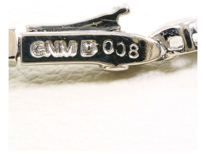Autre Marque Bracciale con charm in oro bianco 14K con diamante D'oro - vista 4