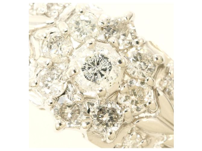 Autre Marque PT900 Platinring mit Diamant - Ansicht 2