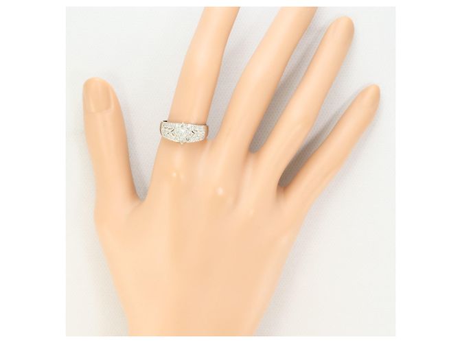 Autre Marque PT900 Platinring mit Diamant - Ansicht 7